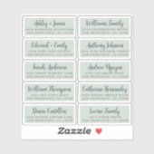 Briefkaart Calligrafie Weddenschap Adresetiketten Sticker (Vel)