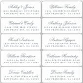 Briefkaart Calligrafie Weddenschap Adresetiketten Sticker (Voorkant)