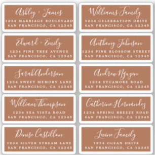 Briefkaart Calligrafie Weddenschap Adresetiketten Sticker