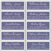 Briefkaart Calligrafie Weddenschap Adresetiketten Sticker (Voorkant)