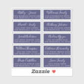 Briefkaart Calligrafie Weddenschap Adresetiketten Sticker (Vel)