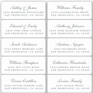 Briefkaart Calligrafie Weddenschap Adresetiketten Sticker