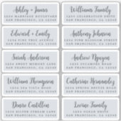 Briefkaart Calligrafie Weddenschap Adresetiketten Sticker (Voorkant)