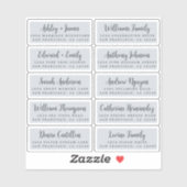 Briefkaart Calligrafie Weddenschap Adresetiketten Sticker (Vel)