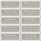 Briefkaart Calligrafie Weddenschap Adresetiketten Sticker (Voorkant)