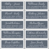 Briefkaart Calligrafie Weddenschap Adresetiketten Sticker (Voorkant)