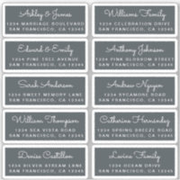 Briefkaart Calligrafie Weddenschap Adresetiketten