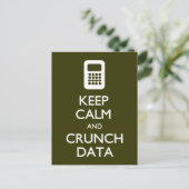 Briefkaart Calm Crunch Data behouden (Staand voorkant)