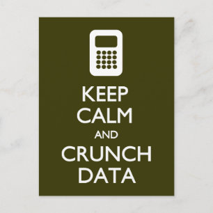 Briefkaart Calm Crunch Data behouden