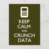 Briefkaart Calm Crunch Data behouden (Voorkant)