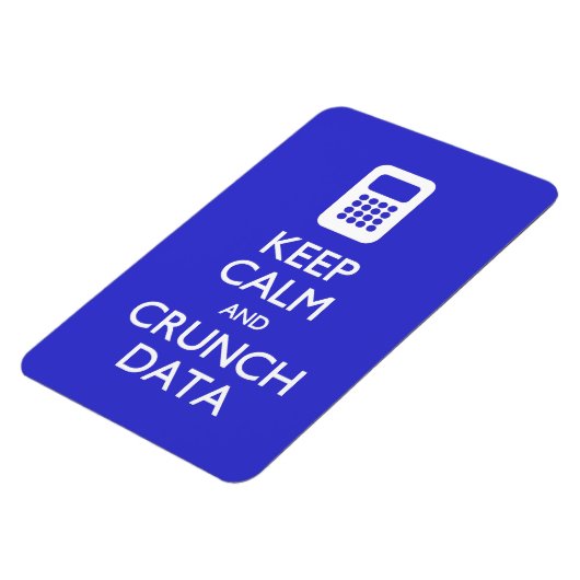 Briefkaart Calm Crunch Data behouden Magneet (Linkerzijde)