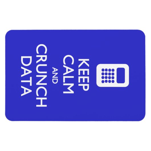 Briefkaart Calm Crunch Data behouden Magneet (Horizontaal)