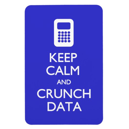 Briefkaart Calm Crunch Data behouden Magneet (Verticaal)