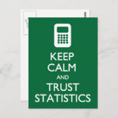 Briefkaart Calm Trust Statistics houden (Voorkant / Achterkant)