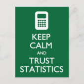 Briefkaart Calm Trust Statistics houden (Voorkant)