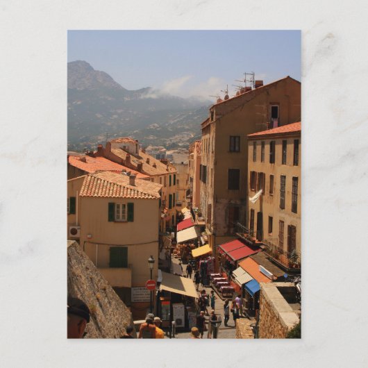 Briefkaart Calvi Town, Corsica Island, Frankrijk (Voorkant)