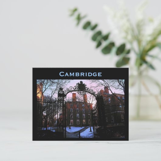 Briefkaart Cambridge (Staand voorkant)