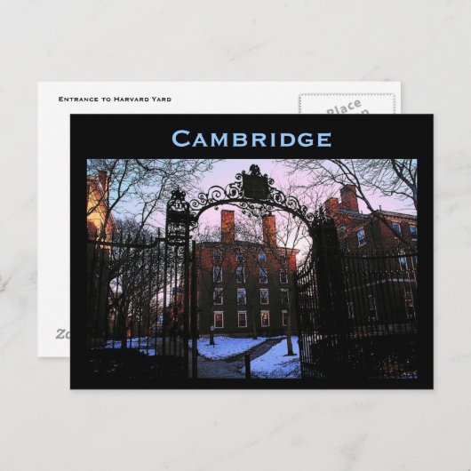 Briefkaart Cambridge (Voorkant / Achterkant)