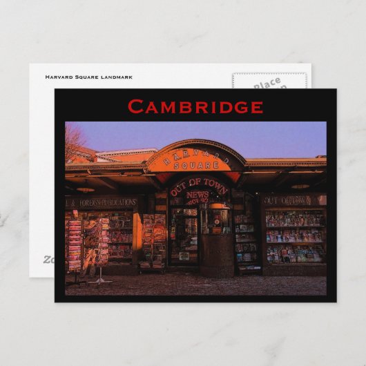 Briefkaart Cambridge (Voorkant / Achterkant)