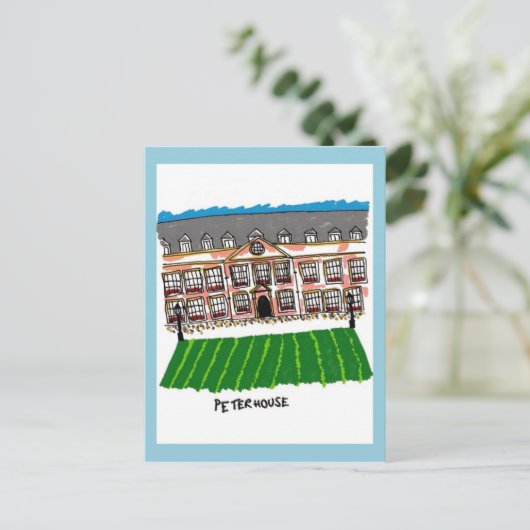 Briefkaart Cambridge Peterhouse (Staand voorkant)