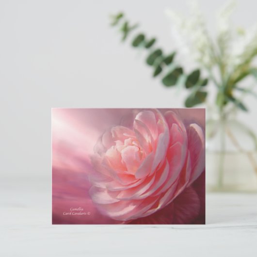 Briefkaart Camellia (Staand voorkant)