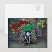 briefkaart "Camouflage #1" (Voorkant / Achterkant)