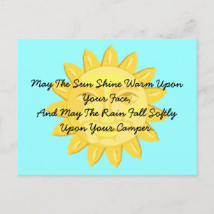 Briefkaart Camping Friends Greeting RV park Camper