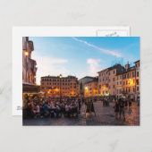 Briefkaart Campo de Fiori Rome | Sunset (Voorkant / Achterkant)