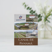 briefkaart canal de panamá (Staand voorkant)