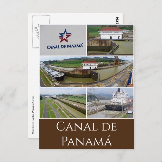 briefkaart canal de panamá (Voorkant / Achterkant)
