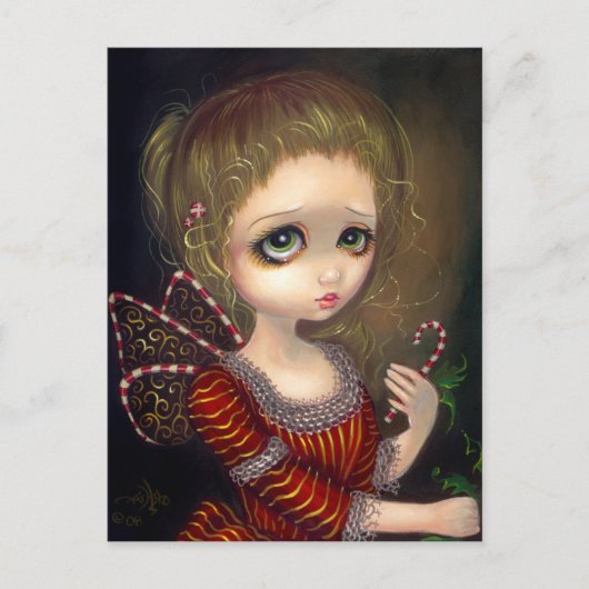 briefkaart "Candy Cane Angel" (Voorkant)