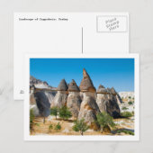Briefkaart Cappadocia Landscape (Voorkant / Achterkant)