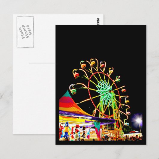 Briefkaart-carnaval/Amusement-25 Briefkaart (Voorkant / Achterkant)