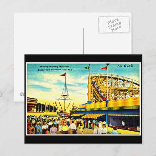 Briefkaart-Carnaval/Amusement-3 Briefkaart (Voorkant / Achterkant)