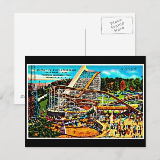 Briefkaart-Carnaval/Amusement-4 Briefkaart (Voorkant / Achterkant)