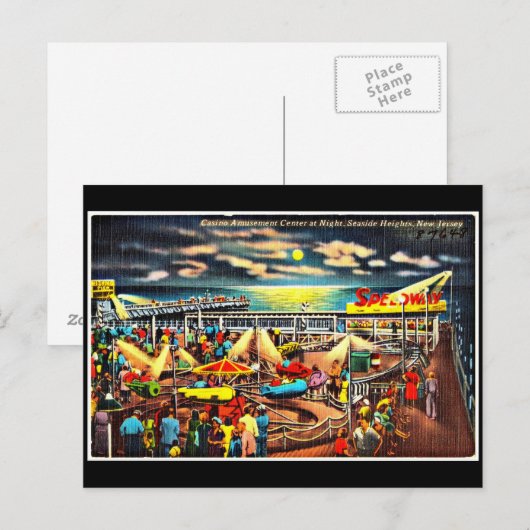 Briefkaart-Carnaval/Amusement-5 Briefkaart (Voorkant / Achterkant)