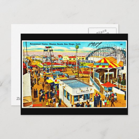 Briefkaart-Carnaval/Amusement-7 Briefkaart (Voorkant / Achterkant)