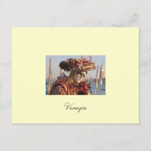 briefkaart carneval van Venetië