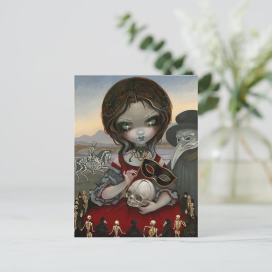 briefkaart "Carnevale di Morte" (Staand voorkant)