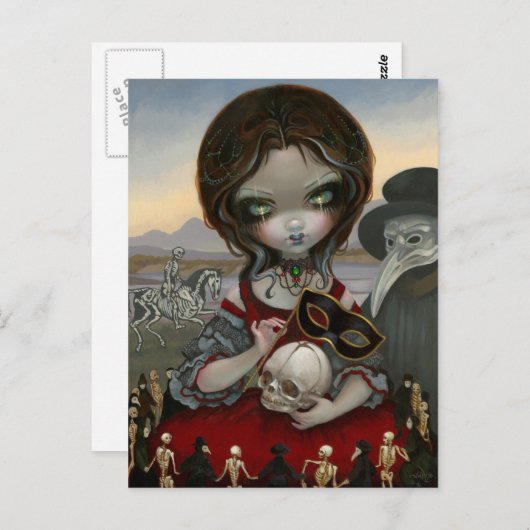 briefkaart "Carnevale di Morte" (Voorkant / Achterkant)