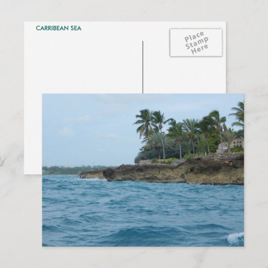 BRIEFKAART CARRIBEAN ZEE 17 (Voorkant / Achterkant)