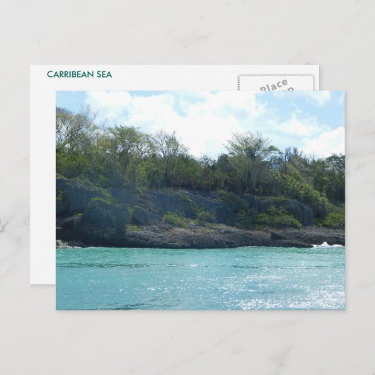 BRIEFKAART CARRIBEAN ZEE 18 (Voorkant / Achterkant)