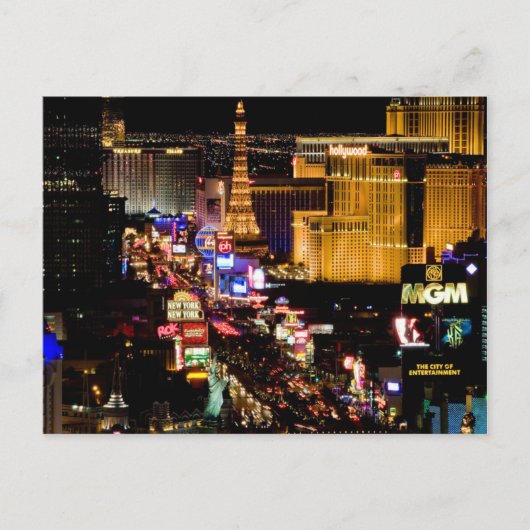 Briefkaart/Carte Postale Las Vegas Strip Briefkaart (Voorkant)