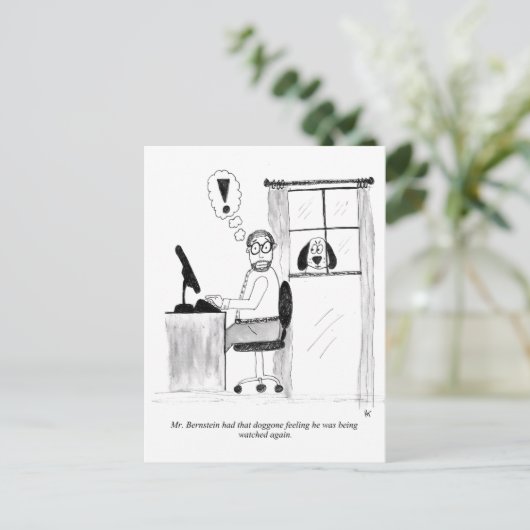 Briefkaart Cartoon (Staand voorkant)