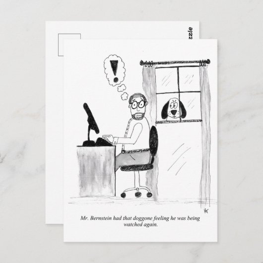 Briefkaart Cartoon (Voorkant / Achterkant)