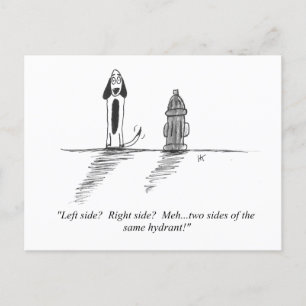 Briefkaart Cartoon