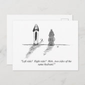 Briefkaart Cartoon (Voorkant / Achterkant)