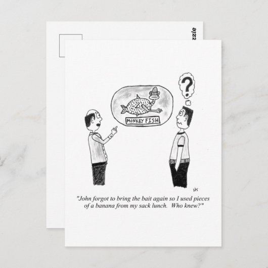 Briefkaart Cartoon (Voorkant / Achterkant)