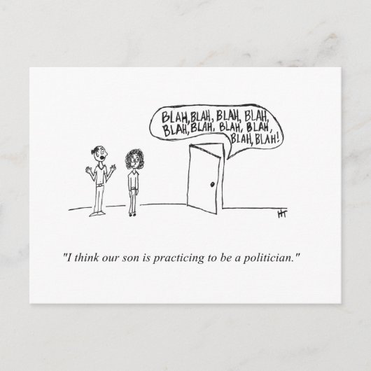 Briefkaart Cartoon (Voorkant)