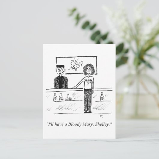 Briefkaart Cartoon (Staand voorkant)